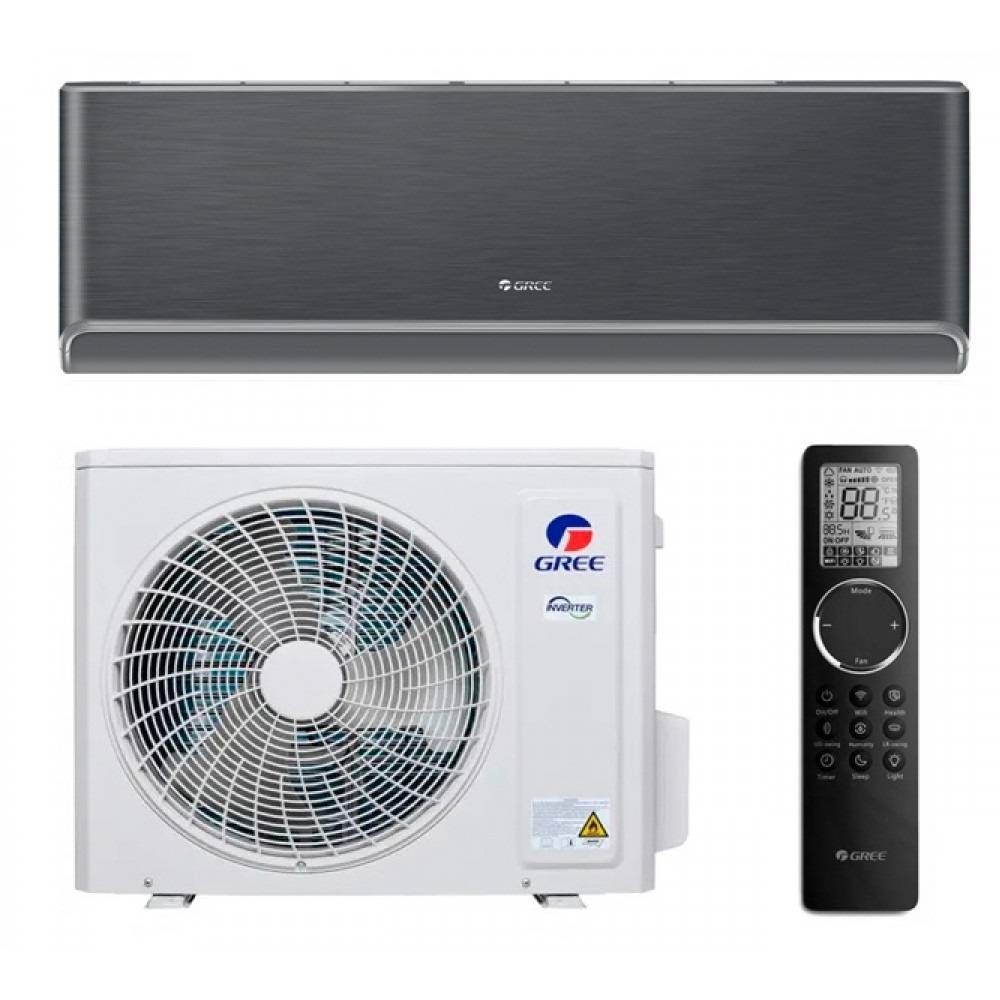 Šilumos siurblys oras-oras Gree Airy Black 3,5/3,8 kW, su WiFi