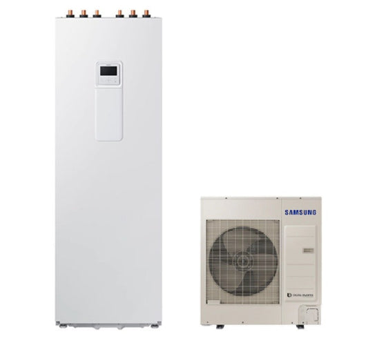 Šilumos siurblys oras/vanduo Samsung 260 litrų talpa AE260RNWSGG/EU - AE090RXEDGG/EU, 9,0 kW (trifazis)