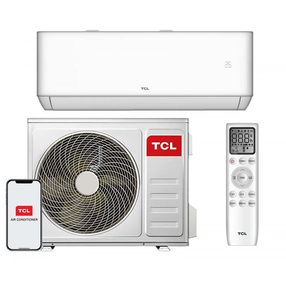 Kondicionierius / šilumos siurblys TCL OCARINA Fashion bevėjis 2.6/2.6kW 09K A++ R32 (-20'C) su el.pašild. Wi-Fi TAC-09CHSD/TPG11I