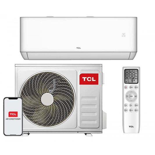 Kondicionierius / šilumos siurblys TCL OCARINA Fashion bevėjis 2.6/2.6kW 09K A++ R32 (-20'C) su el.pašild. Wi-Fi TAC-09CHSD/TPG11I